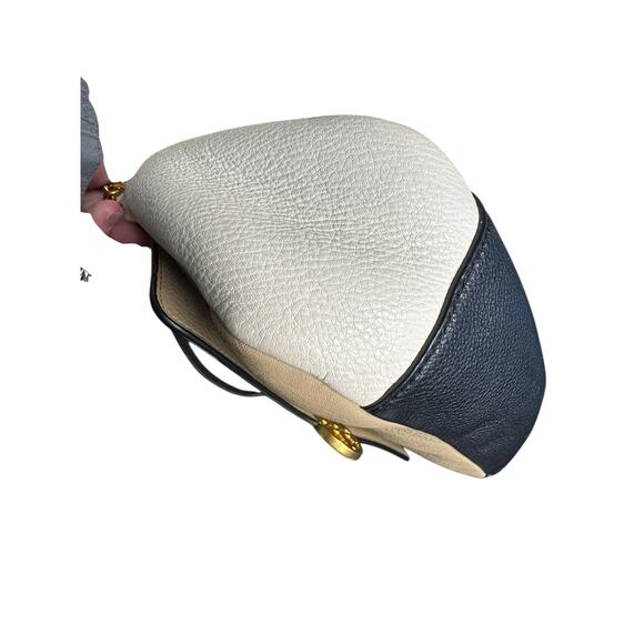 Tory Burch Chelsea Colorblock Converible Shoulder Bag in Beige/Black - Picture 14 of 16